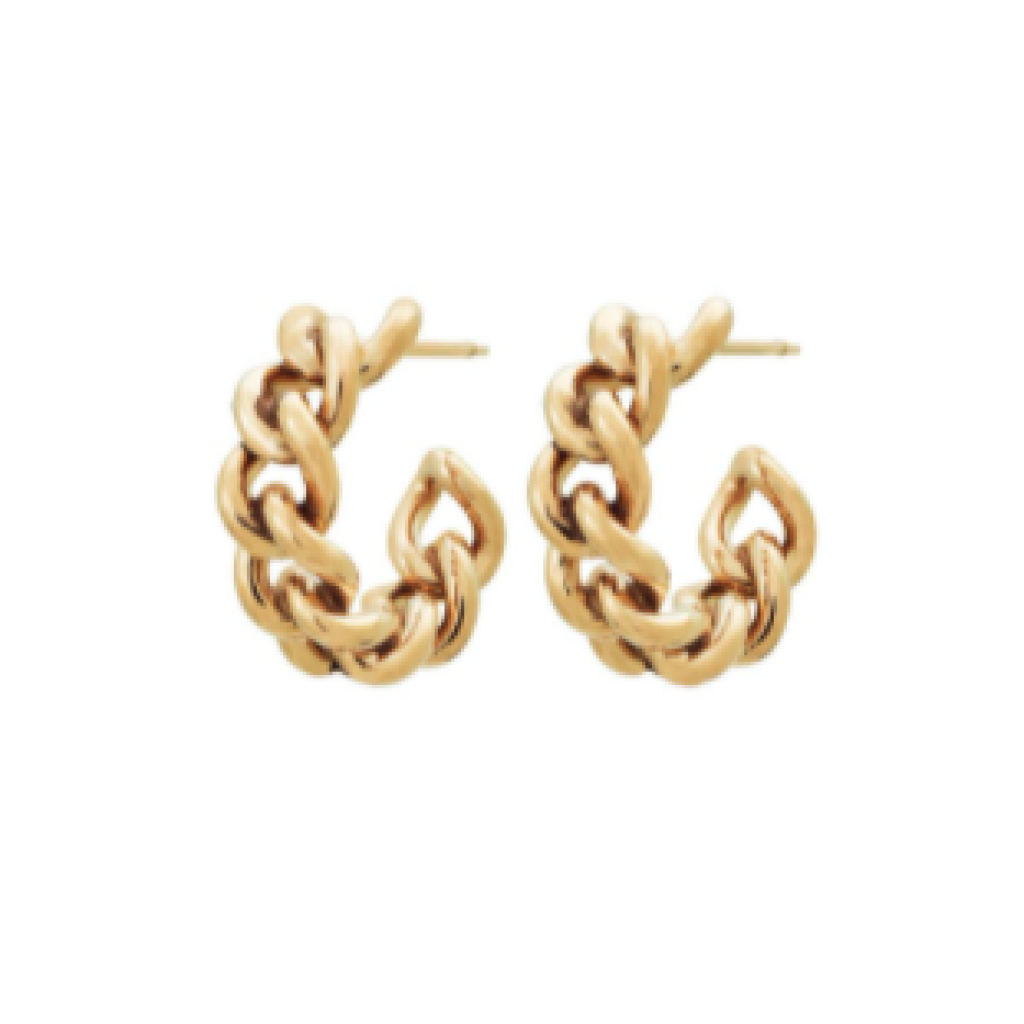 Edblad - korvakorut - Lourdes Chain Creole Gold