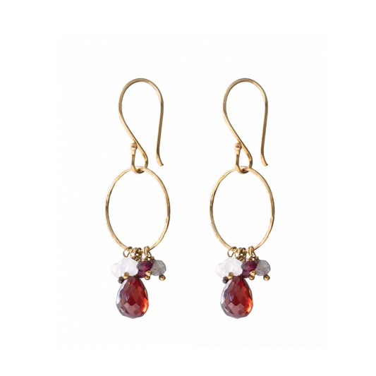 A Beautiful Story - korvakorut - garnet